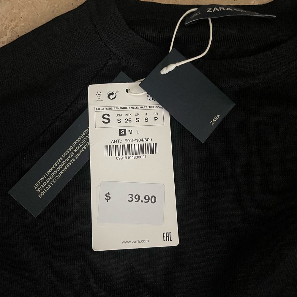 New Zara black sweater, size S - Picture 3 of 4